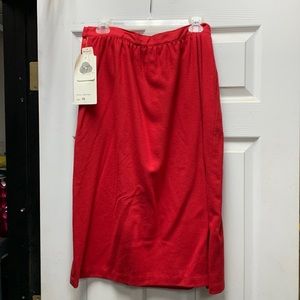 Red wool skirt size 18